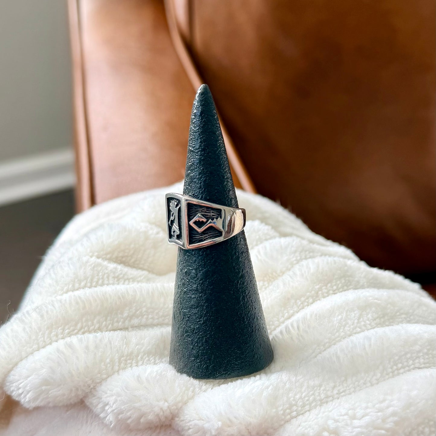 Vintage Kokopelli Ring - Size 7.5