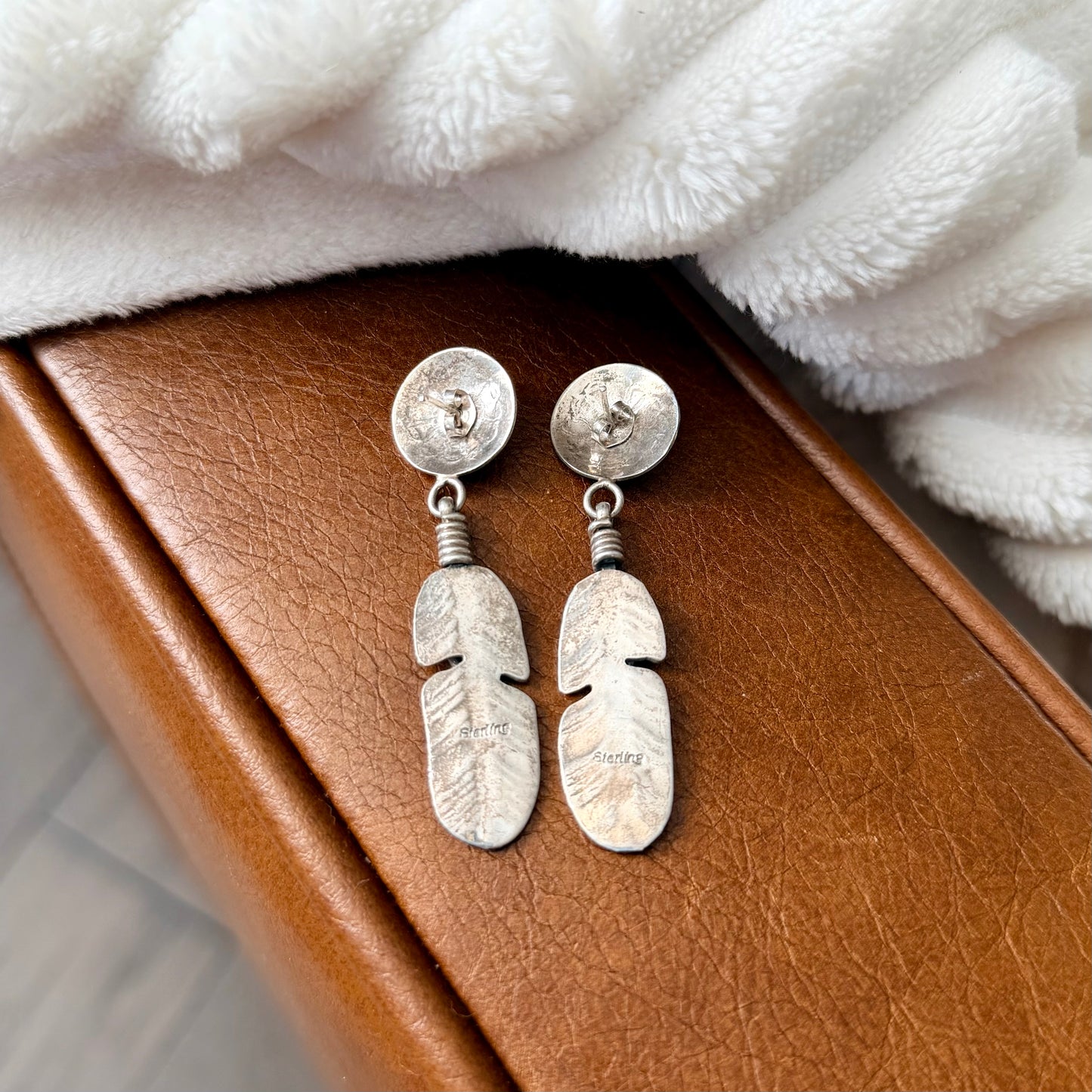 Vintage Feather Earrings