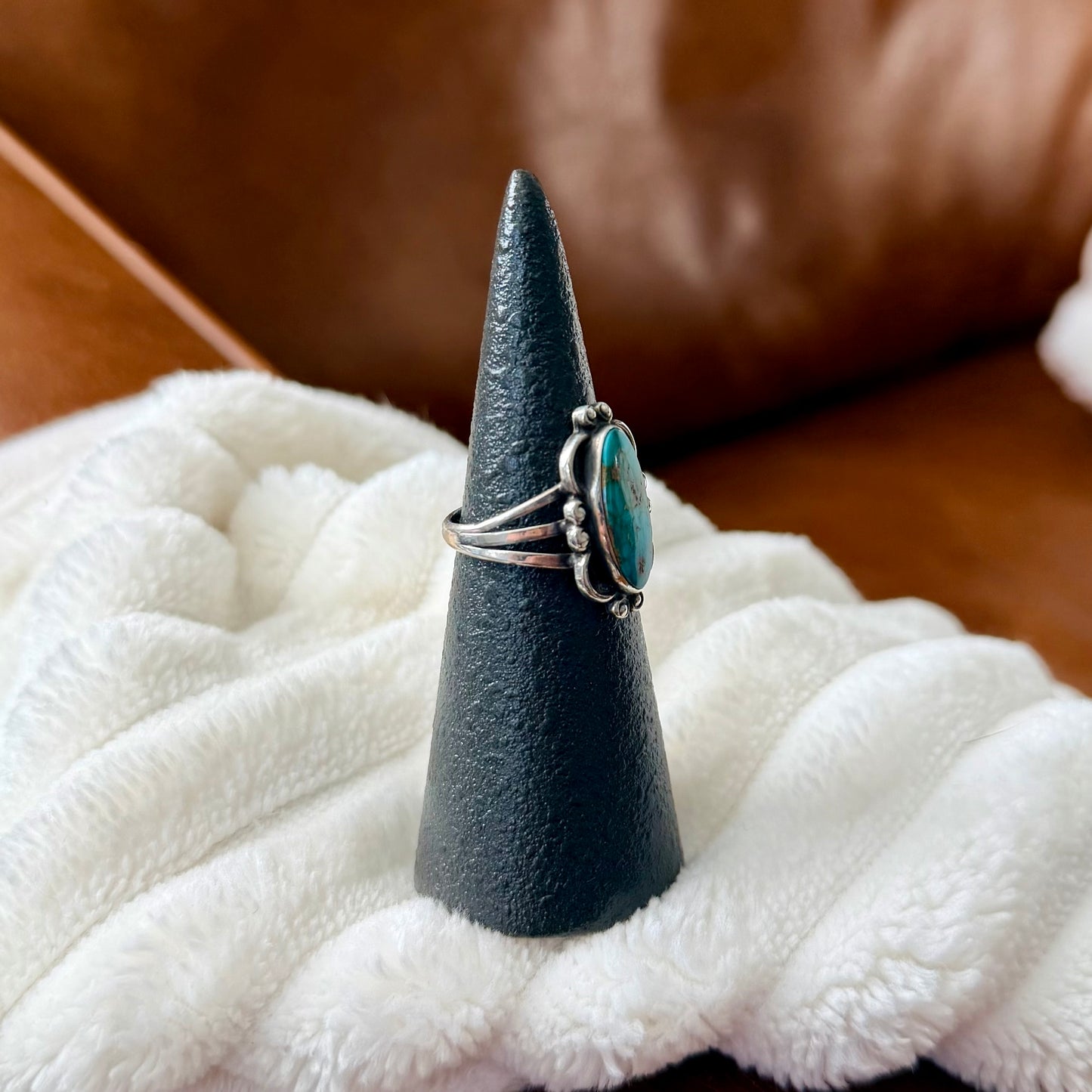 Vintage Turquoise Ring - Size 8