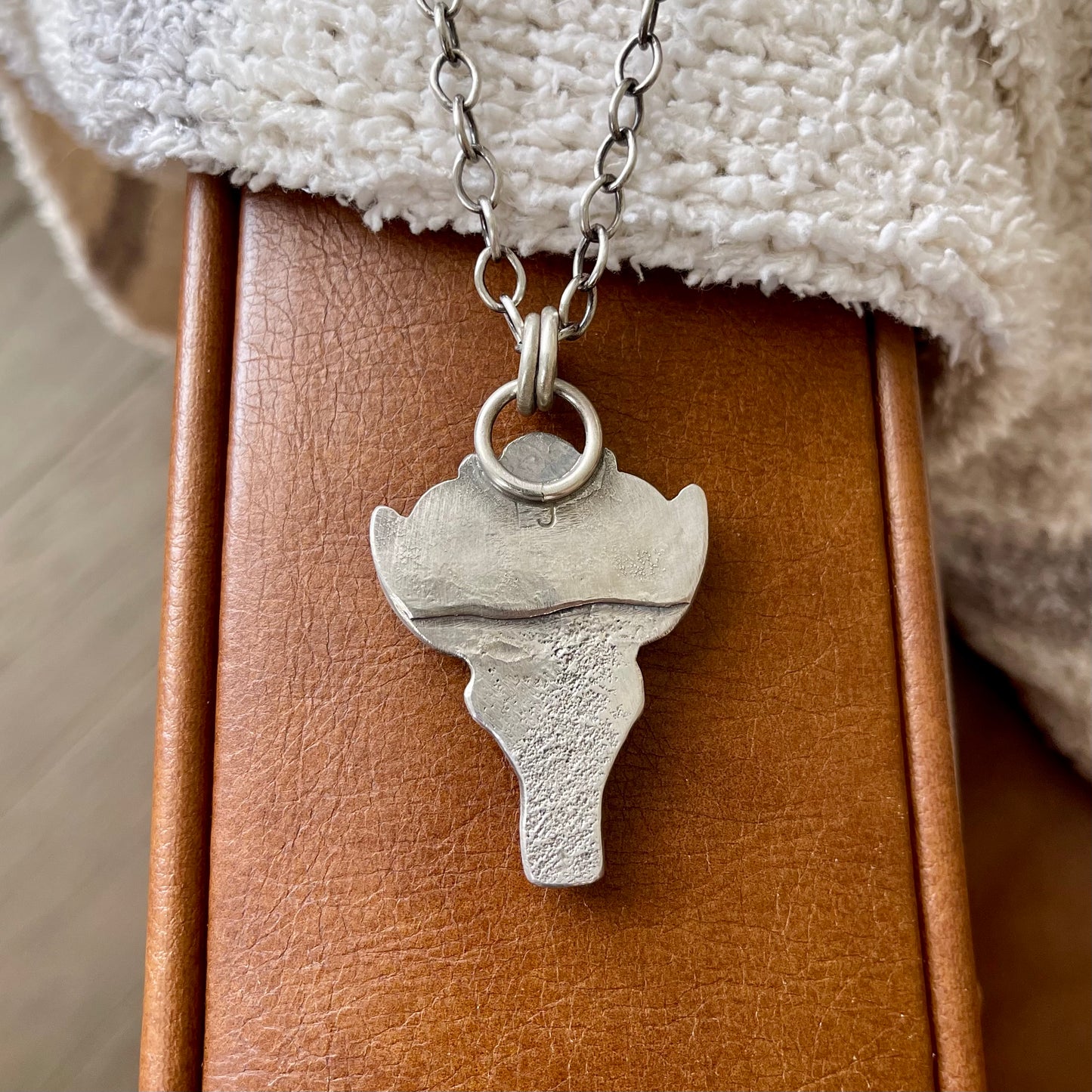 Sonoran Turquoise Cast Skull Necklace