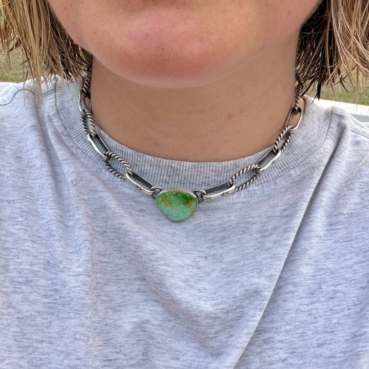 Sonoran Turquoise Chain Link Choker