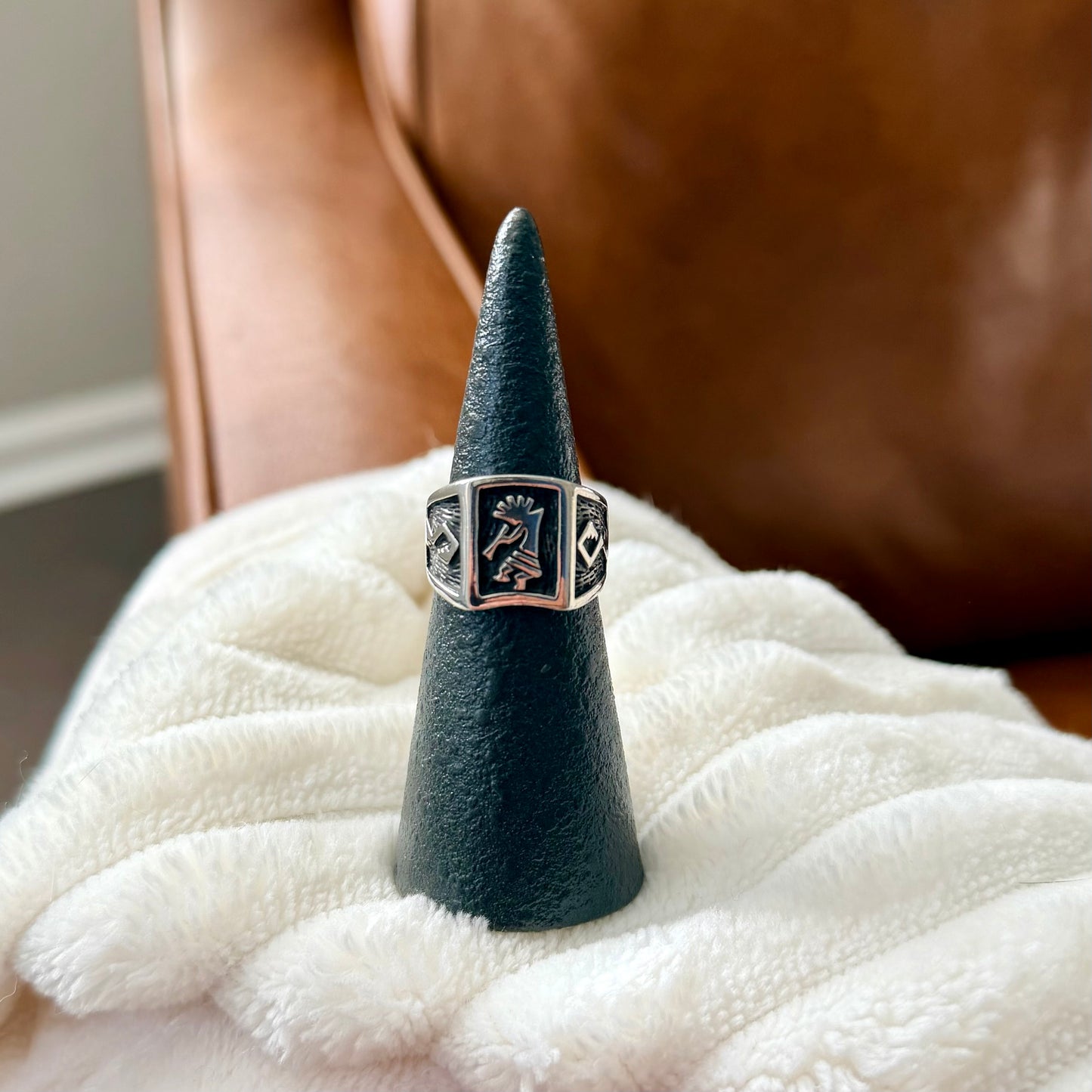 Vintage Kokopelli Ring - Size 7.5