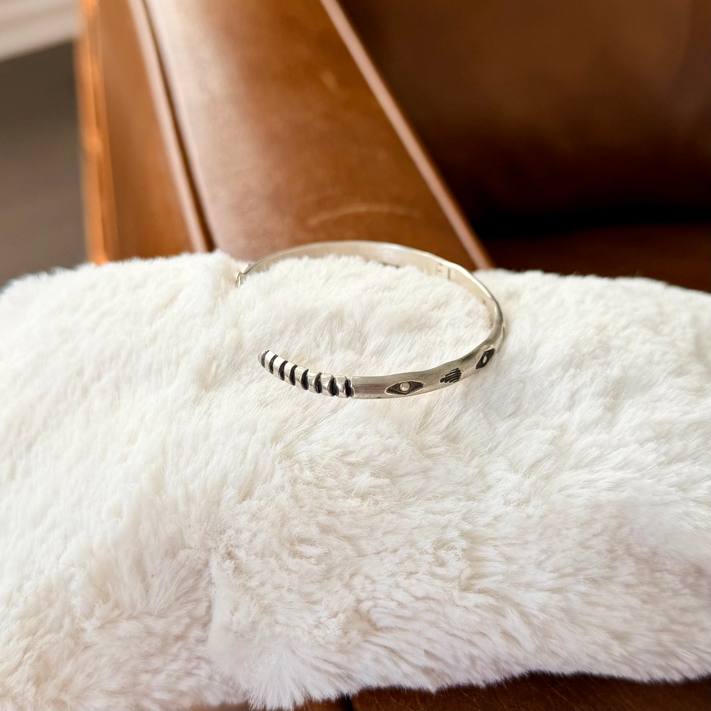 Snake Stamped Stacker Cuff