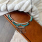 Vintage Zuni Turquoise Needlepoint Necklace