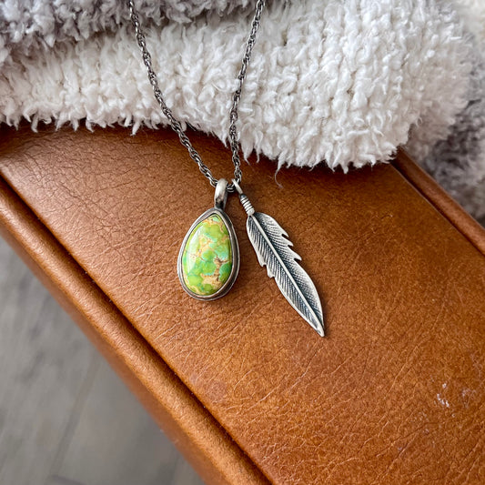 Sonoran Turquoise Charm Necklace