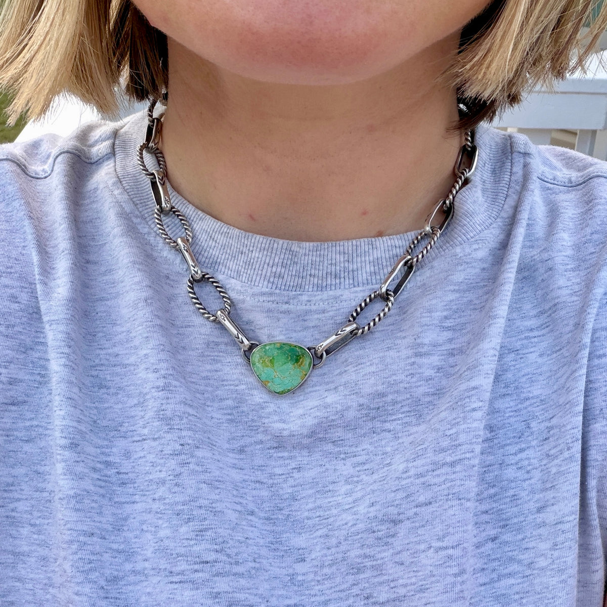 Sonoran Turquoise Chain Link Choker