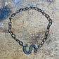 Stamped Initial Chain Link Necklace
