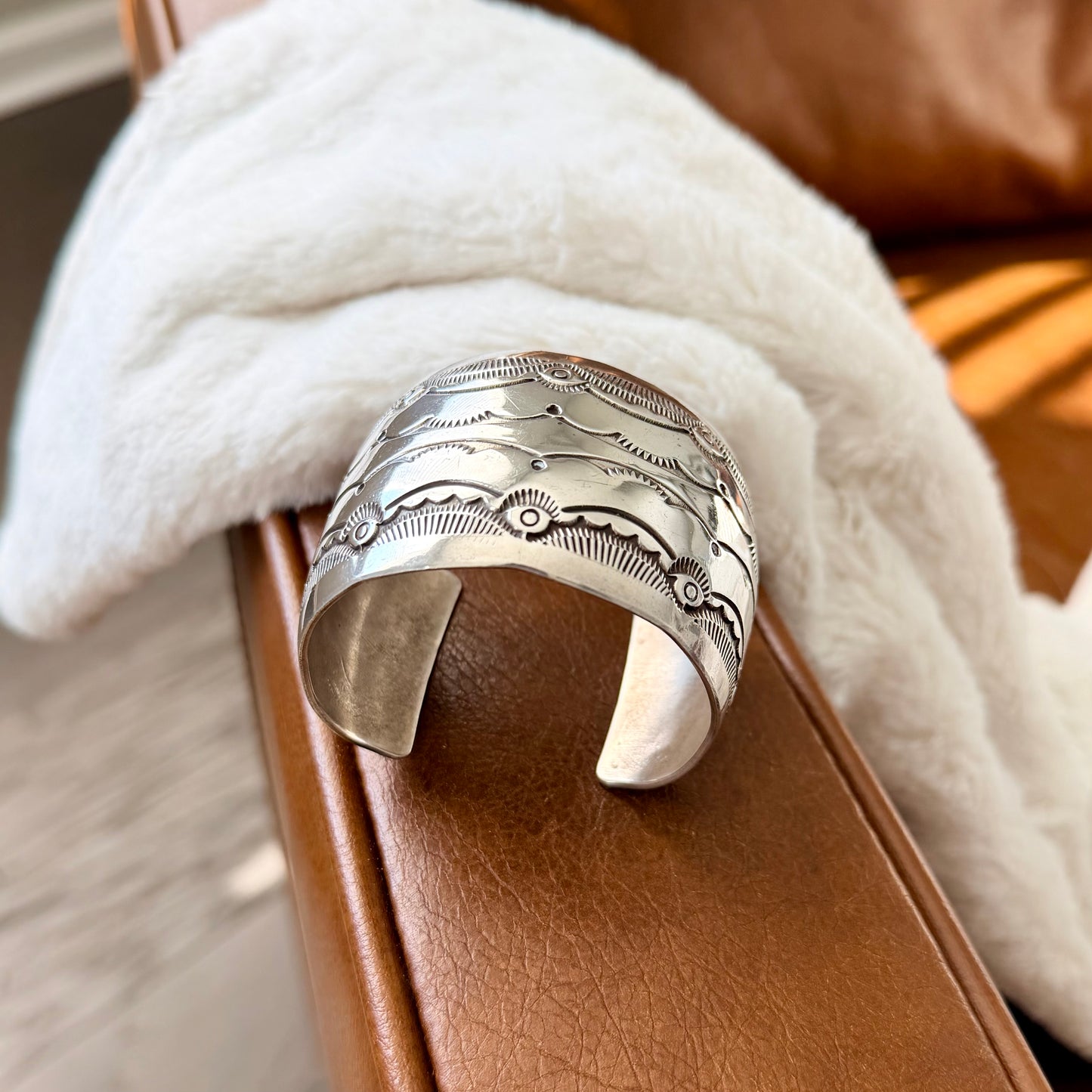 Vintage Stamped Cuff