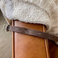Stamped Concho Adjustable Leather Slide Bracelet