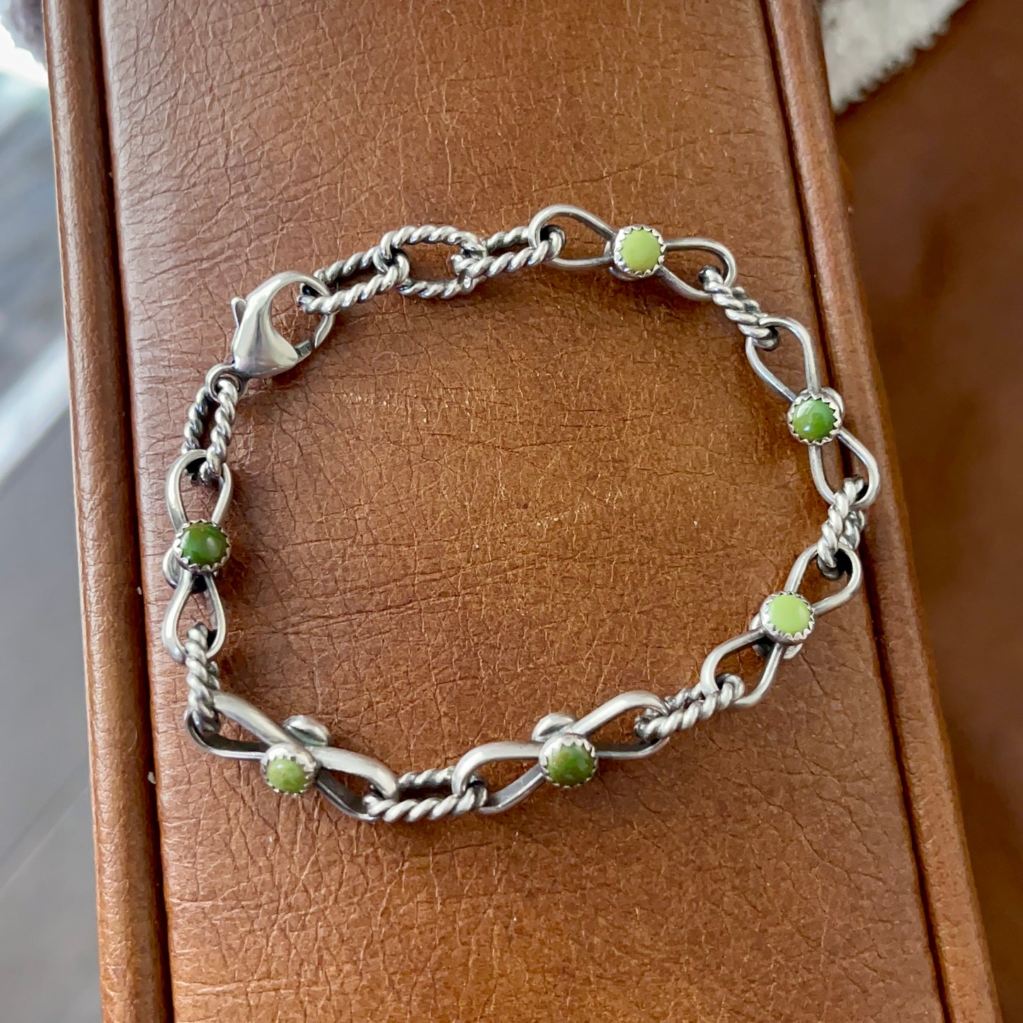 Reversible Turquoise Link Bracelet