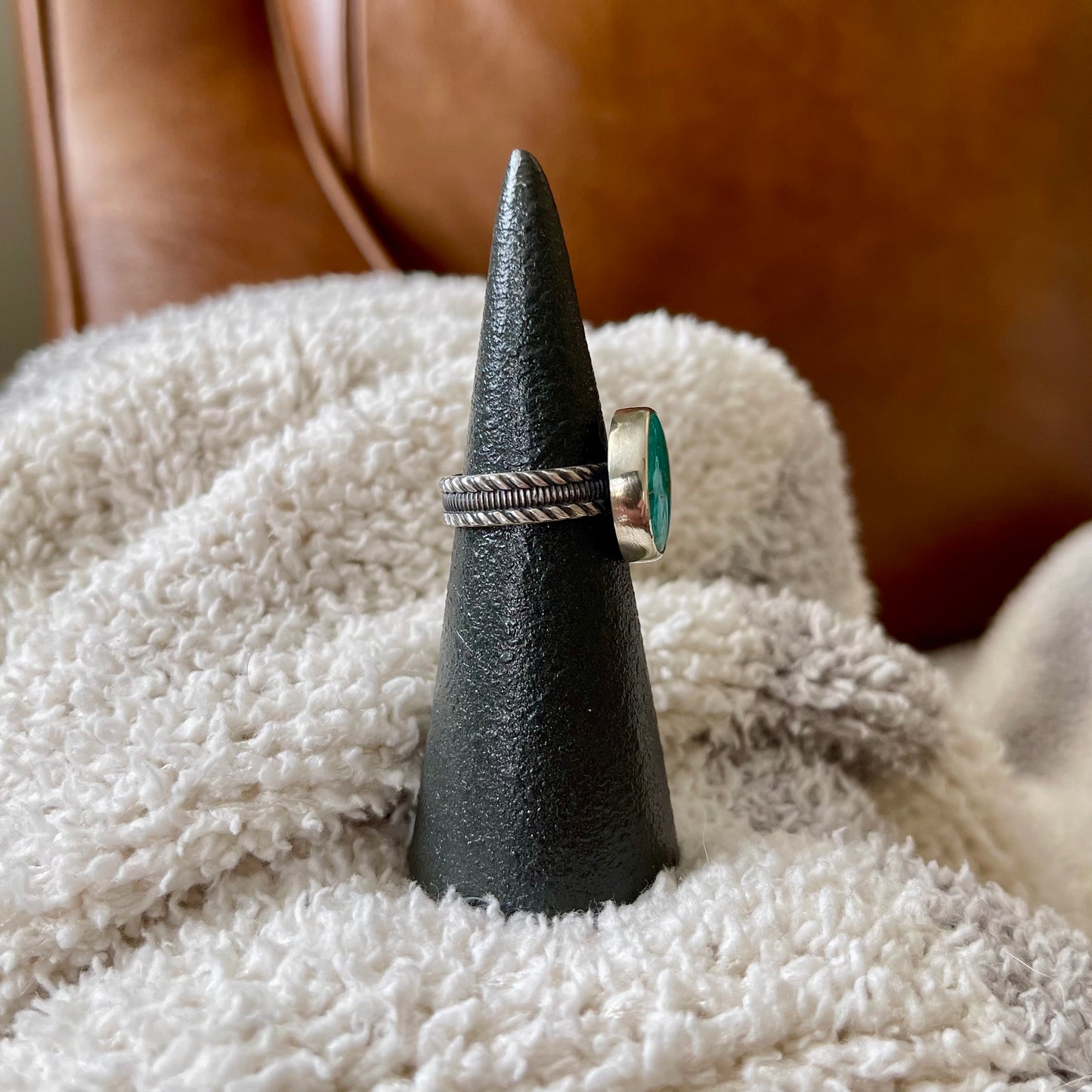 Emerald Valley Stacker Ring - Size 7