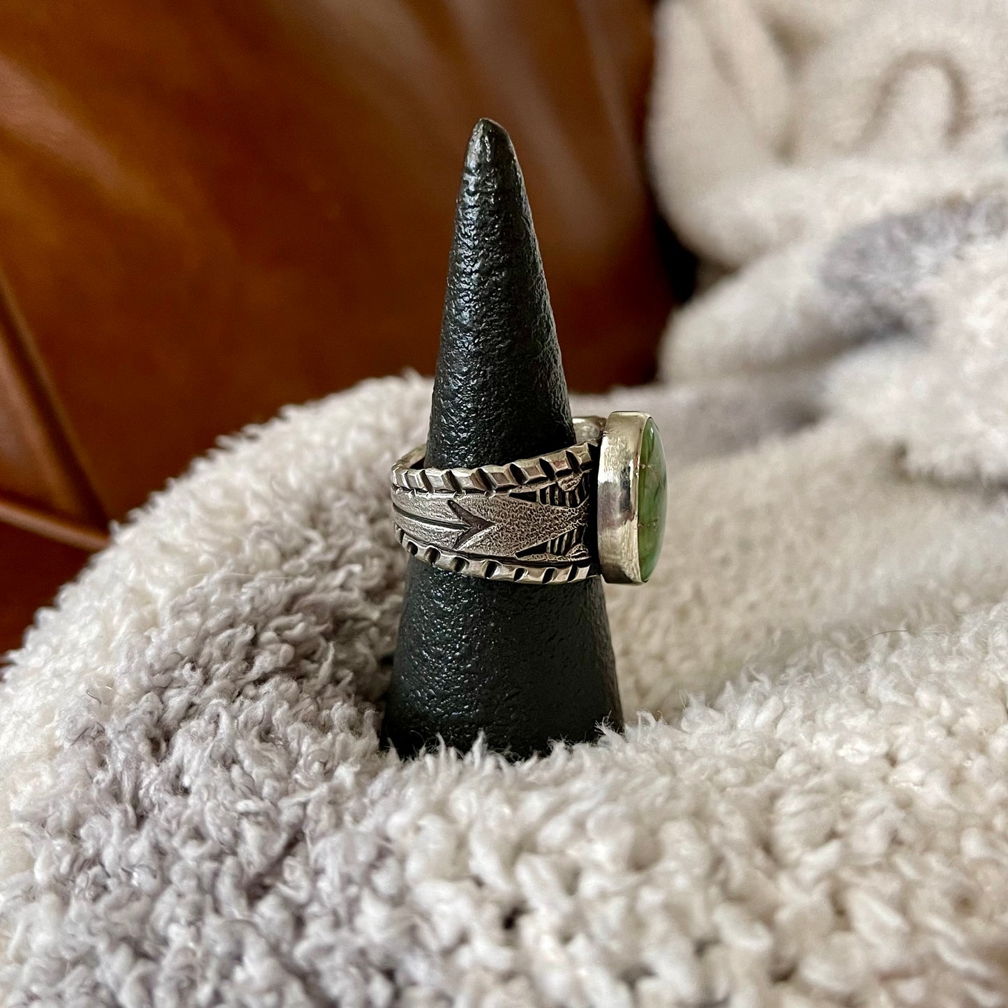 Emerald Valley Turquoise Tapered Ring - Size 9