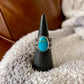 Armenian Turquoise Tapered Ring - Size 7