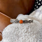 Orange Spiny Oyster Stamped Stacker Cuff