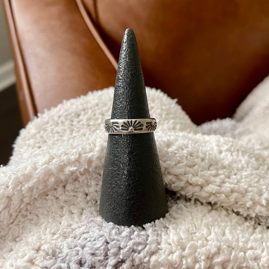 Sunrise Medium Stamped Ring