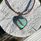 Number 8 Turquoise Heart Necklace