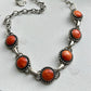 Orange Spiny Oyster Link Choker Necklace