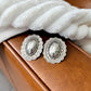 Vintage Stamped Concho Earrings