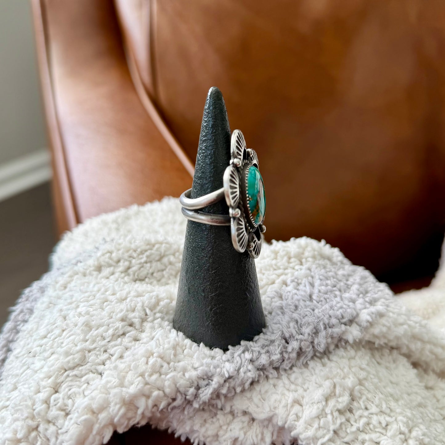 Armenian Turquoise Ring - Size 7