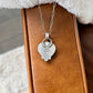 White Buffalo Heart Necklace