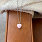 Pink Conch Heart Necklace