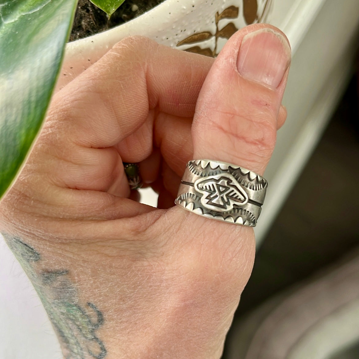 Thunderbird Cigar Band Ring