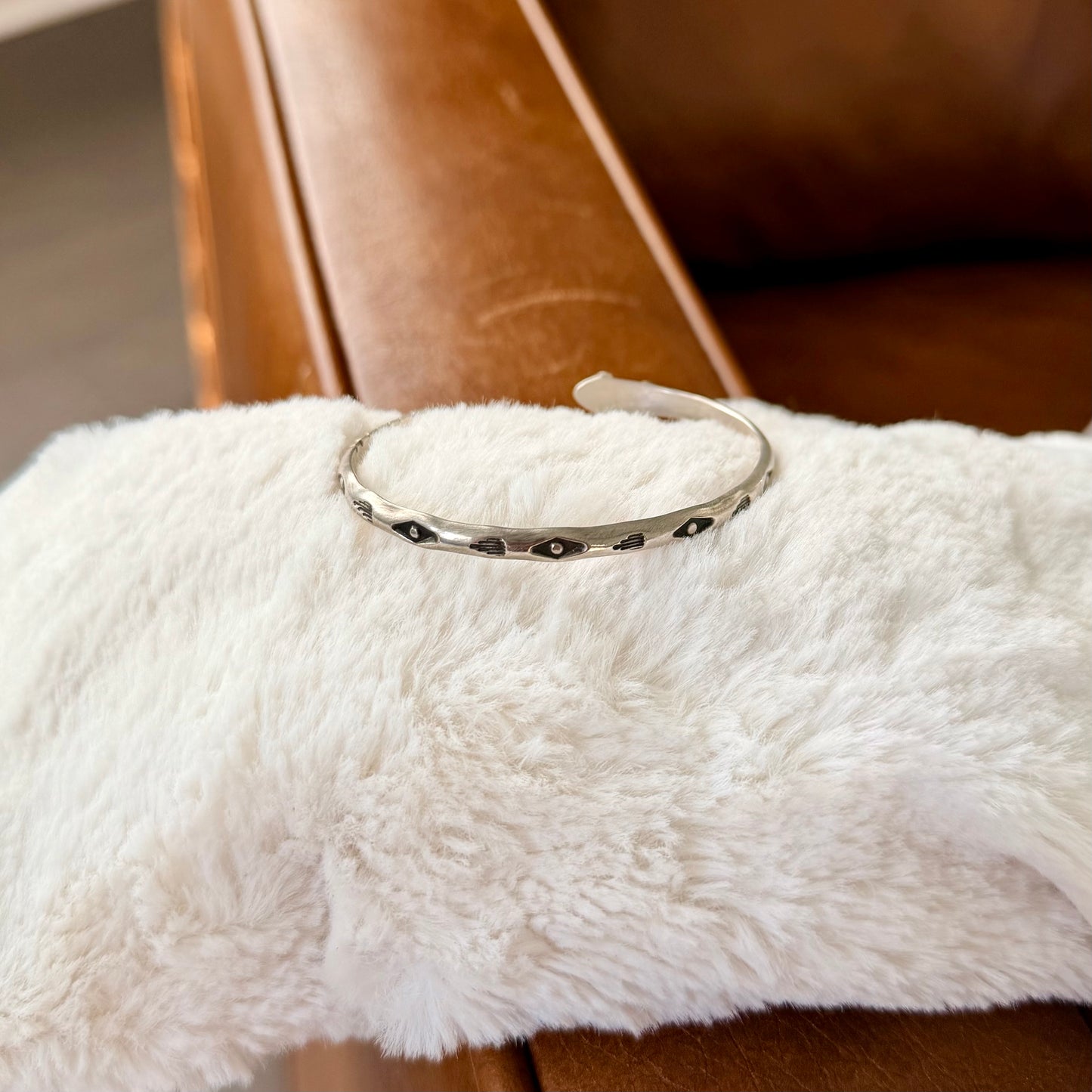 Snake Stamped Stacker Cuff