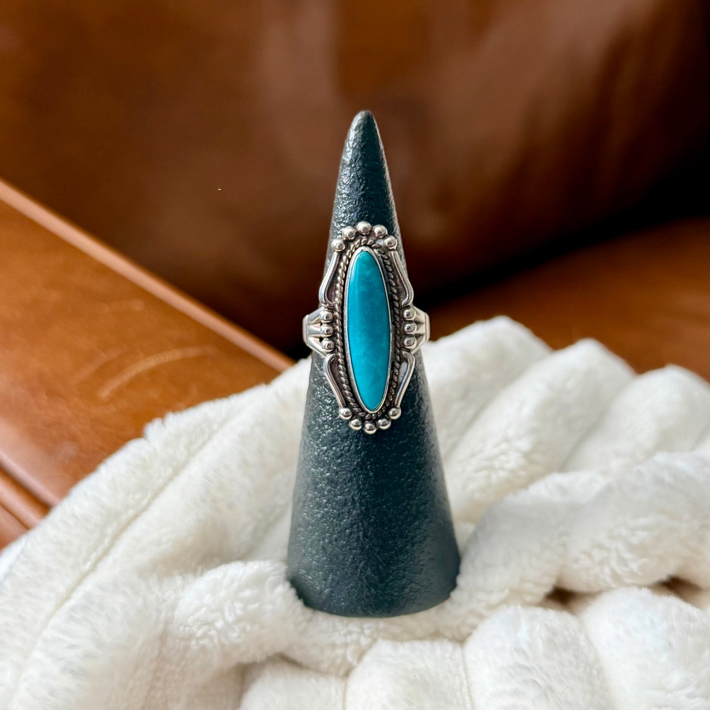 Vintage Turquoise Ring - Size 7