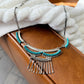 Vintage Zuni Turquoise Needlepoint Necklace