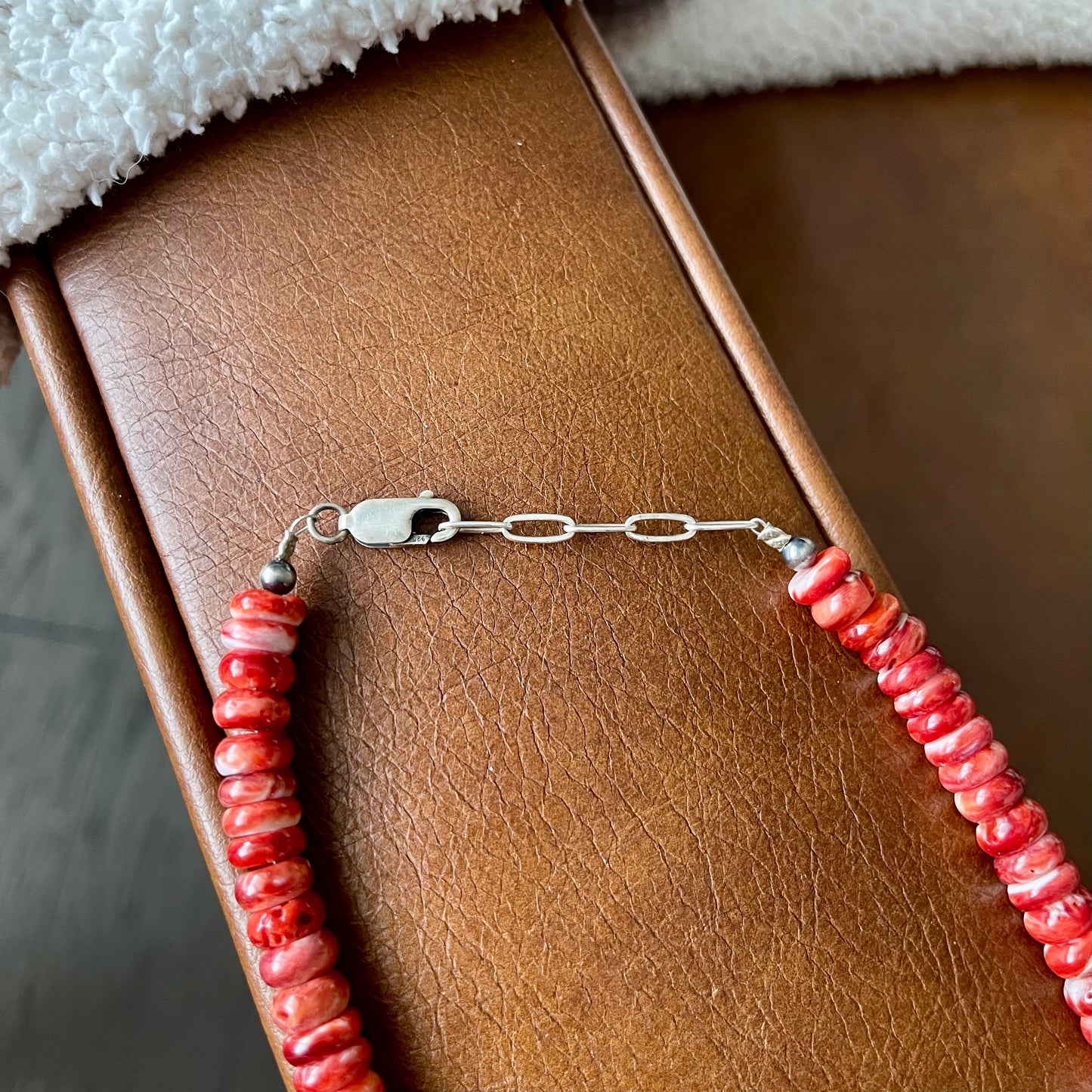 Orange Spiny Bead Necklace