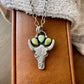 Sonoran Turquoise Cast Skull Necklace