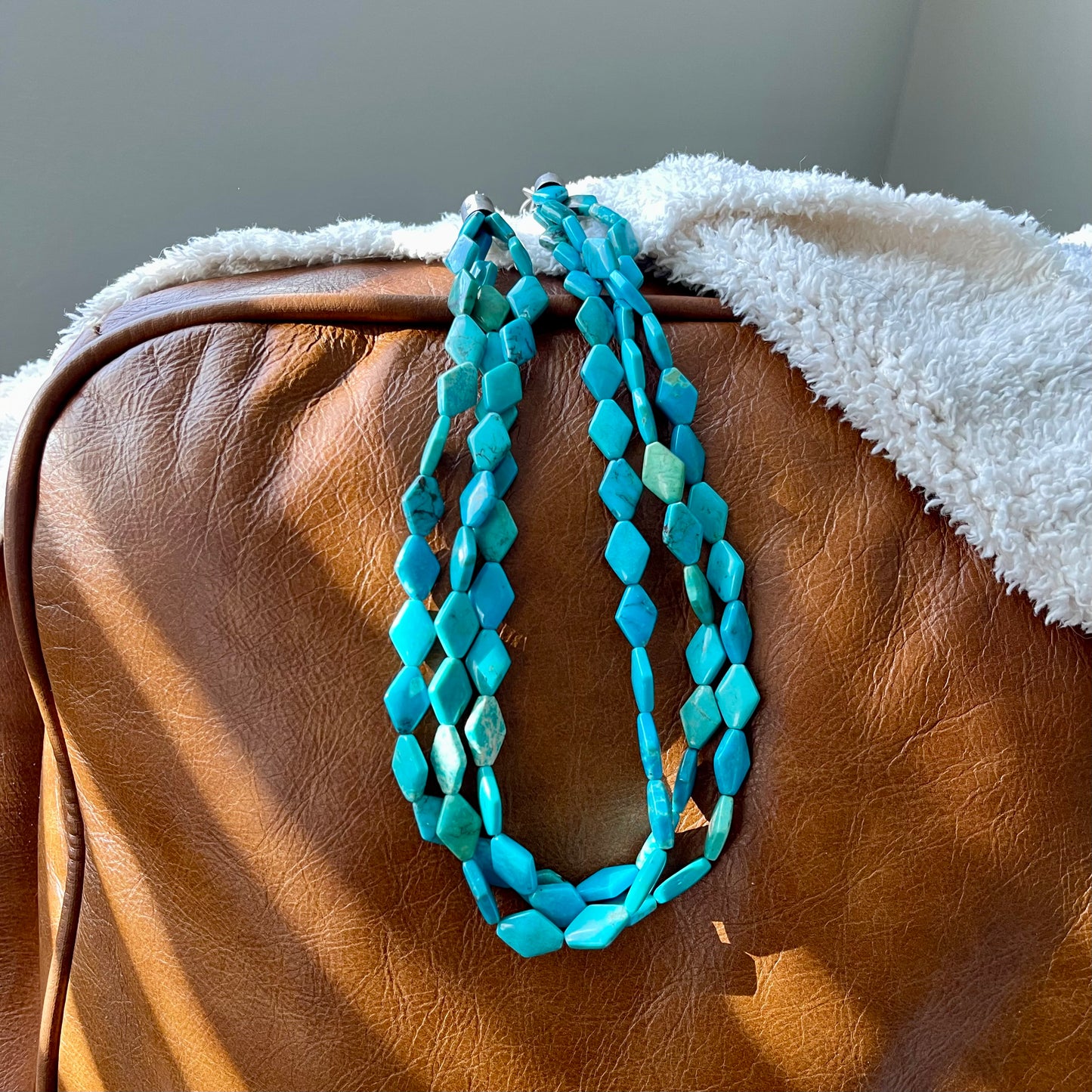 Vintage Turquoise Bead Necklace