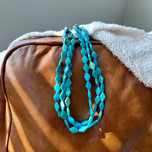 Vintage Turquoise Bead Necklace