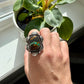 Blackjack Turquoise Stamped Ring