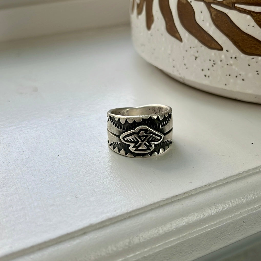 Thunderbird Cigar Band Ring