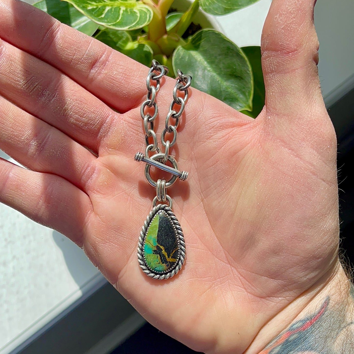 Blackjack Turquoise Toggle Necklace