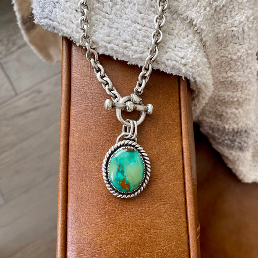 Armenian Turquoise Toggle Necklace