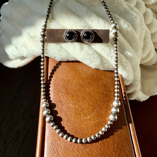 Sterling Pearls and Onyx Bundle