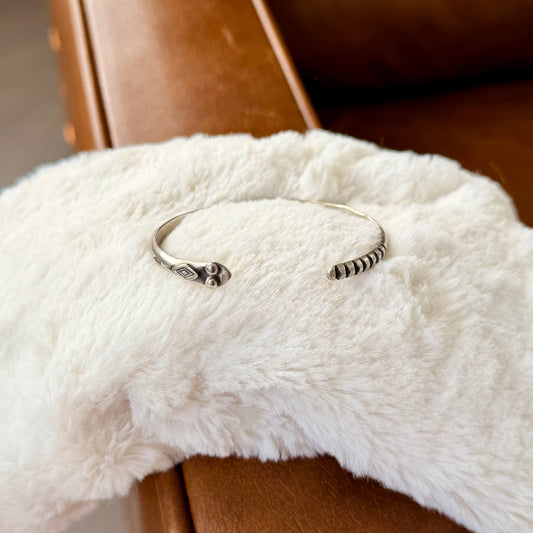 Snake Stamped Stacker Cuff