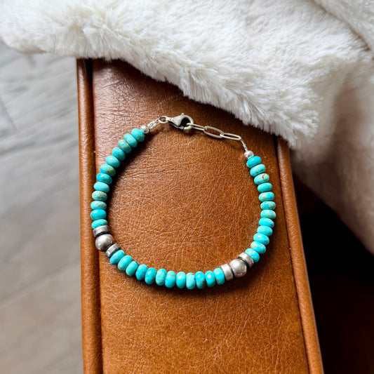 Turquoise Bead Bracelet
