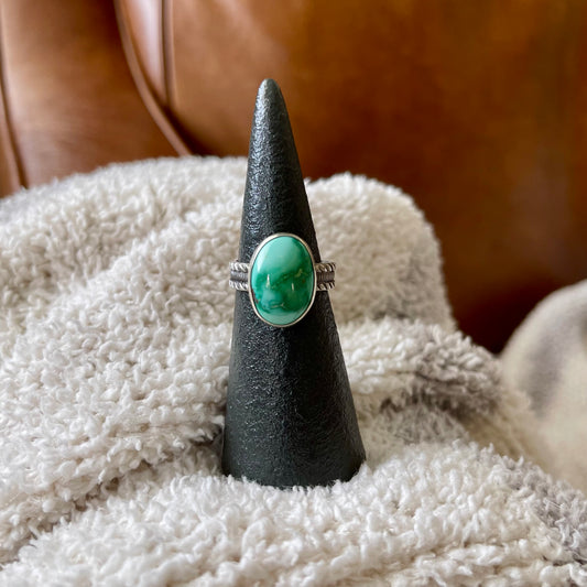 Emerald Valley Stacker Ring - Size 8