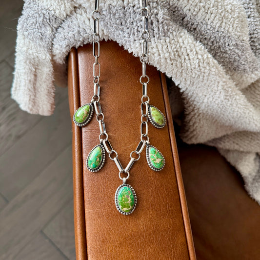 Sonoran Turquoise 5 Stone necklace