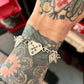 Stamped Heart Charm Bracelet