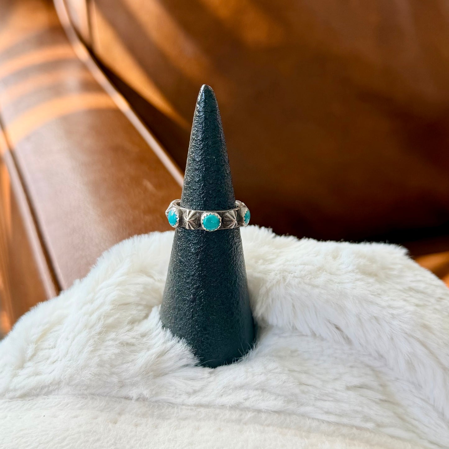 Kingman Turquoise Heirloom Ring