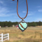 Number 8 Turquoise Heart Necklace